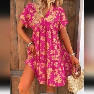 Bohemian floral print dress 👗 Summer ☀️